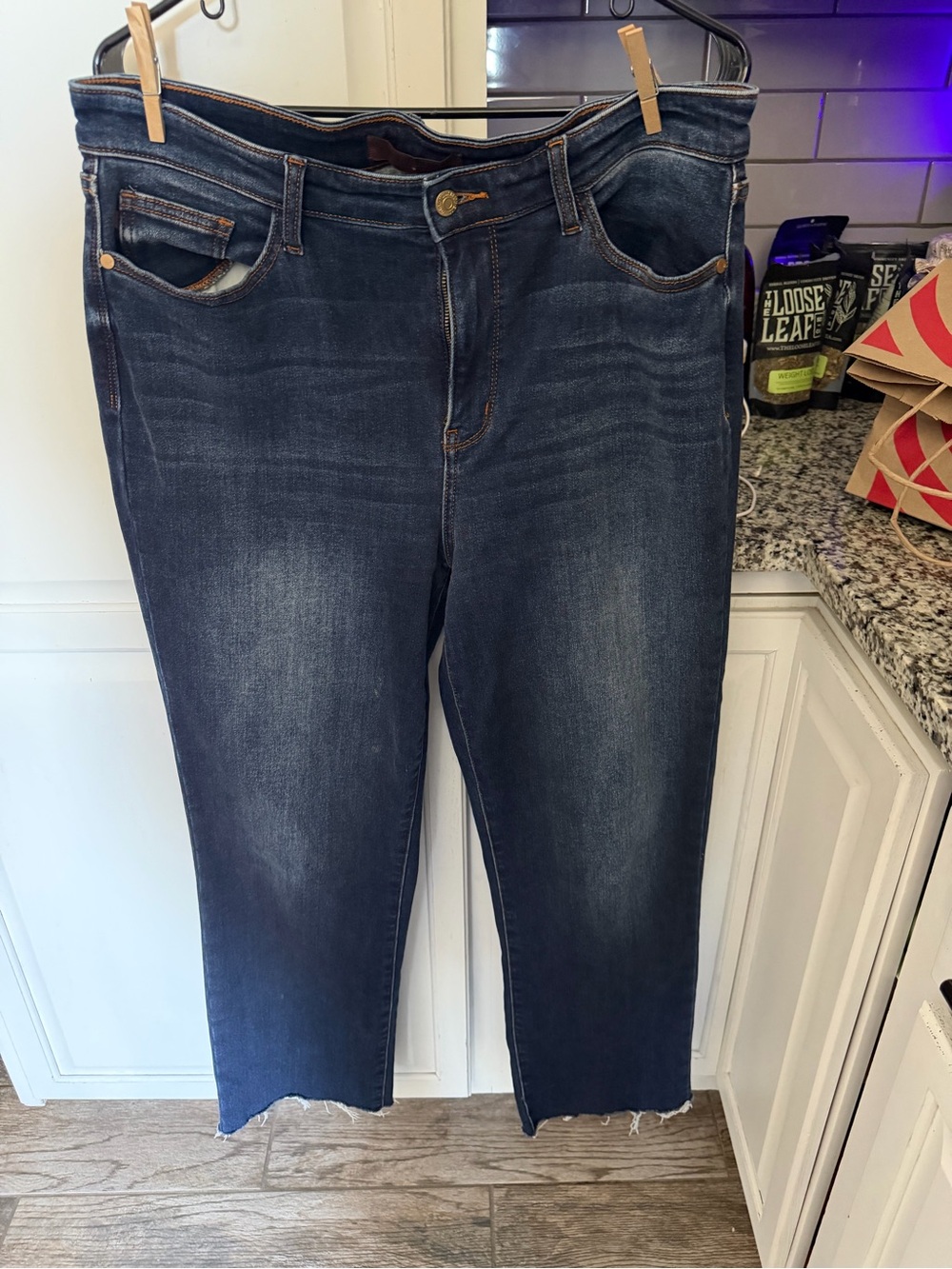 15/32 Judy Blue Dark Wash Women’s Jeans - Classic High-Rise Straight Leg